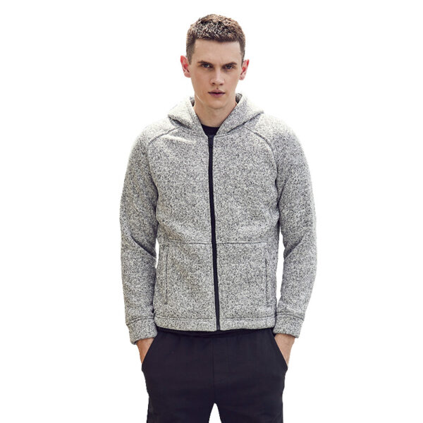 Zipper Cardigan Hooded Knitted Jacket