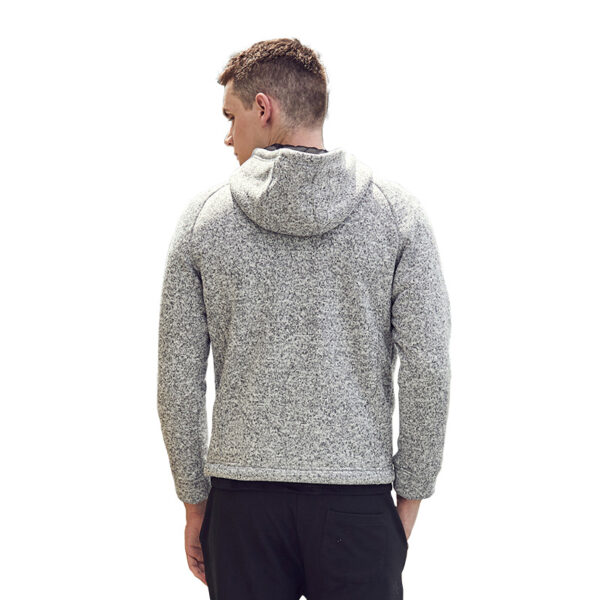 Zipper Cardigan Hooded Knitted Jacket - Image 2